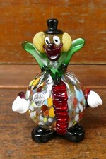 Statuina pagliaccio vetro