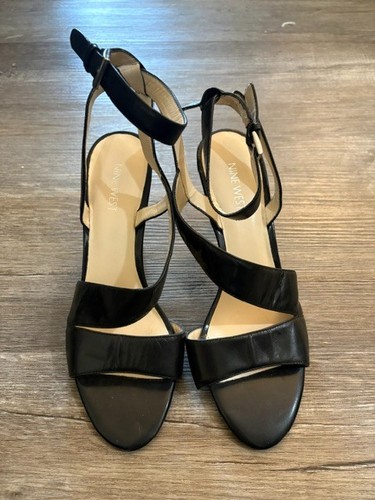 Nine west black leather - nine,