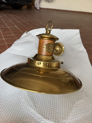 Lampadario stile marina ottone - lampadario,