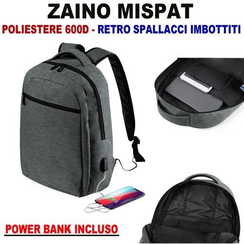 Zaino cartella nylon 600d - zaino,
