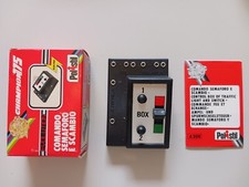 Pista Polistil Policar A208 Comando semaforo e scambio entrata box SLOT CAR 1:32