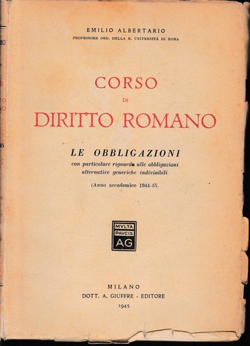 Corso diritto romano - di, romano.
