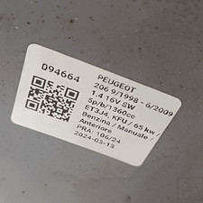 7401GP Paraurti ant.  PEUGEOT 206 1.4 Roland Garros Ber. 5p/b/1360cc