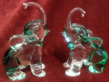 Coppia elefanti vetro murano - elefanti,