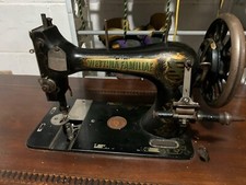 Macchina Da Cucire+Mobile In Ghisa WETTINA FAMILIAE ANTICA primissimi del 900