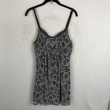 Oscar De La Renta Vestito Slip Donna Piccolo Nero Bianco Y2K Babydoll Femminile