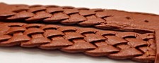 Cinturino vera pelle treccia vintage squale mm16, 17 e 18 n.o.s. L11x7,3cm