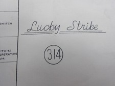 Williams: Lucky Strike - Schema