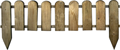 Staccionata legno pino - legno, di