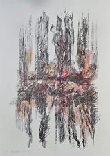 Aldo Pancheri ( Trento 1940 ) OPERA Grafica LITOGRAFIA del 1979 Firma Numerata