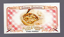 2012 Topps Allen and Ginter Mini curiosità culinarie #CC4 Casu Marzu - quasi nuovo-MT