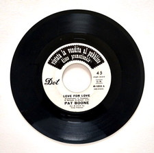 7"45 Giri Pat Boone Wish You Were Here, Buddy/Love For Love Italy Juke Box