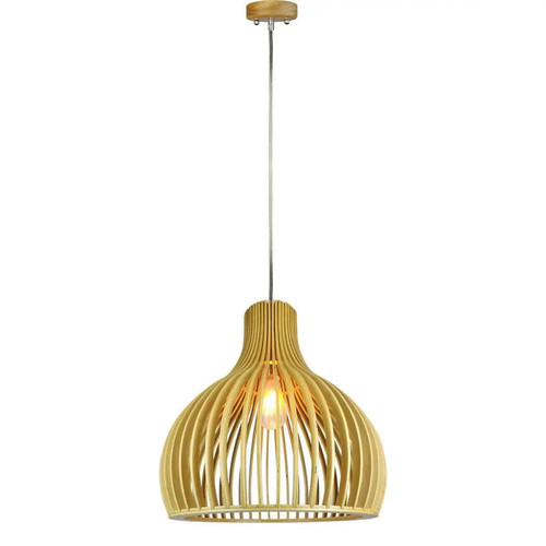 Lampadario led legno a - in,