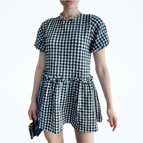 Zara mini abito donna - bianco, e