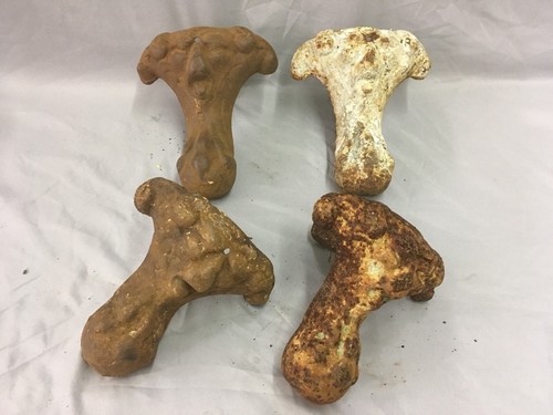 Piedi antica ghisa rara - 4,