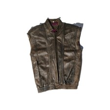 Gilet di pelle Aviator vintage