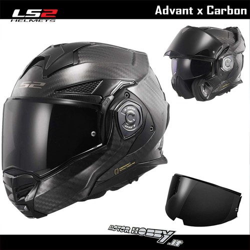 Casco modulare carbonio - carbonio, ls2