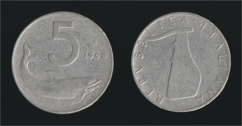 Lire 1968 delfino - lire,