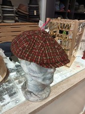 STETSON Cap Scacchi Rosso Made
