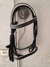 briglia testiera in vera pelle fabbricata a mano taglia pony