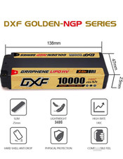2 batterie lipo 2s DXF Golden edition 10000mah 