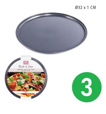 3 x Teglia da Forno per Pizza