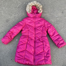 Calvin Klein Jeans Ragazza Gioventù Giacca Lunga con Cappuccio Rosa Tg. 6