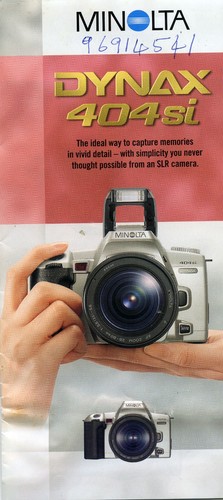 Minolta dynax 404si - minolta,