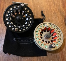 Mulinello a mosca salmone 4 1/4" GRANDE ARBOUR VISION KOMA + LINEA CON BOBINA DI RICAMBIO E LINEA