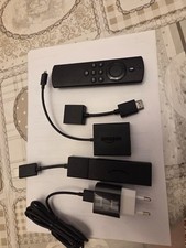 Amazon Fire TV Stick 4K Media Streamer con Telec - Nero + adattatore ethernet