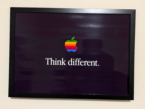 Frame quadro decorativo apple - decorativo,