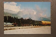 Cartolina Treno Ferrovie dello Stato Locomotiva Tender GR.940.022 merci 1974