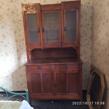 Credenza liberty primi 900 in due elementi 1 base 2 ante 2 alzatina 3 ante vetro