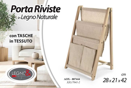 Portariviste legno naturale - in,