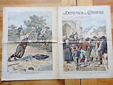 1902-LA DOMENICA DEL CORRIERE-Disegno di A.BELTRAME-N.35-BRIGANTAGGIO-CALABRIA+