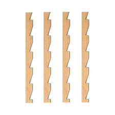 Scaletta Reggipiano in Legno Massello per Armadi e Scaffali mm 15 x 22