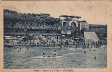 NP2645 - PORTICI NAPOLI - BAGNO E DISCESA LIDO DORATO VIAGGIATA 1940