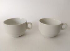 ♥ COPPIA DI TAZZE IN PORCELLANA RICHARD GINORI PER SERVIZIO DA THE 841 BIANCHE