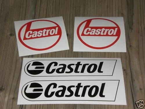 Set adesivi castrol olio - adesivi,