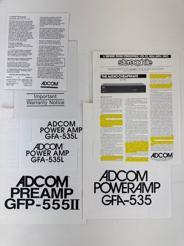 Adcom gfa 535 - gfa-535, di