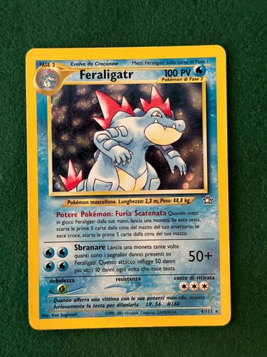 Pokemon feraligatr 111 neo - pokemon, 4/111