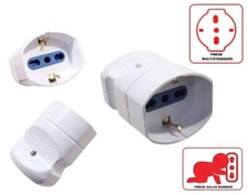 PRESA FEMMINA POLIVALENTE SCHUKO + ITALIANE GRANDE E PICCOLO X CAVO ELETTRICO B.