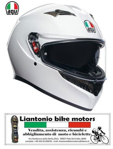 Casco integrale agv bianco - integrale,