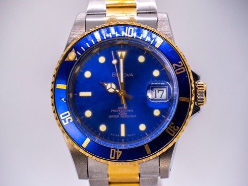 Bulova diver professional blue - bulova,