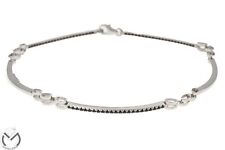 Bracciale tennis in oro bianco 18 Kt 750 con onice -58/VE-