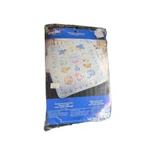 Kit copri culla Bucilla 2005 tempo coccole timbrato punto croce #43767 NUOVO