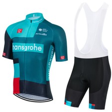 Tuta Ciclismo completo HANSGROHE estiva bianco MTB Fondello Gel abbigliamento