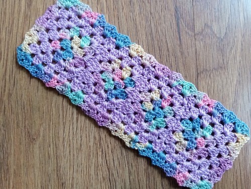 Rainbow crochet bookmark - crochet,
