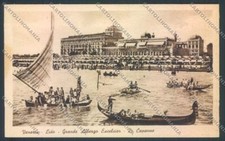 Venezia Lido di Gondola Barca cartolina ZQ2758