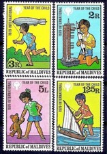 Maldive 1979 IYC/Anno del Bambino Bambini Orsacchiotto Modello Barca Dirigibile Giocattoli MNH
